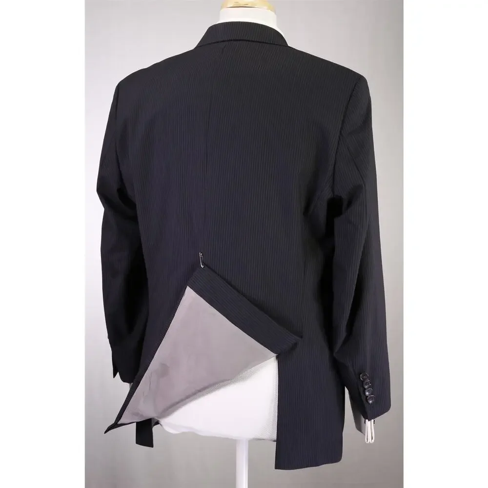 Hugo Boss Black Thin Striped 3-Btn Wool Suit 40S